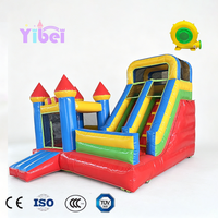 Château gonflable commercial extérieur en PVC personnalisé pour location événementielle et parcs d'attractions