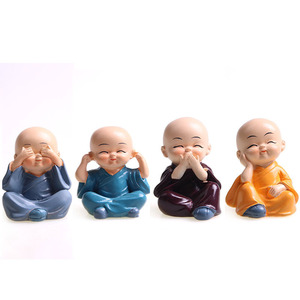 Statuetta decorativa divertente in resina personalizzata statue di buddha con stampo per bambini carino - Product Image 5