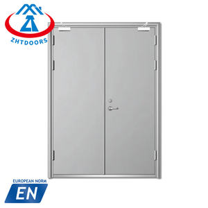 ZHTDOORS Diseño moderno EN aprobar 60 minutos cerraduras puertas cortafuegos metal yonking - Product Image 2