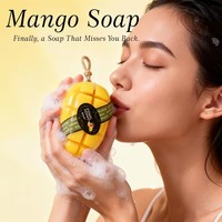 Savon artisanal à la mangue, nettoyage en profondeur, hydratant, rafraîchissant, pour le visage et le bain, cadeau de vacances