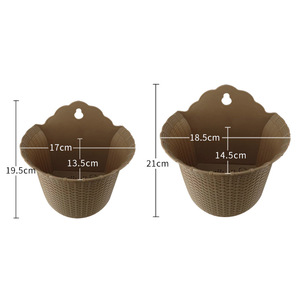 Maceta <span class=keywords><strong>de</strong></span> plástico colorida para flores, <span class=keywords><strong>macetas</strong></span> colgantes para balcón, jardín, plantas, cubo, soporte para flores - Product Image 4