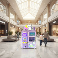 Machine à Barbe à Papa Automatique Professionnelle, Robot Intelligent pour la Fabrication de Barbe à Papa, Solution pour les Entreprises de Snacks en Libre-Service