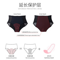 Femmes Sexy maille creux Hipster Super lourd absorbant période culotte durable taille moyenne période menstruelle culotte