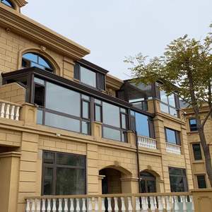 Techo acrílico telescópico automático telescópico 4 estaciones magra a vidrio de aluminio terraza acristalada casa adjunta - Product Image 3