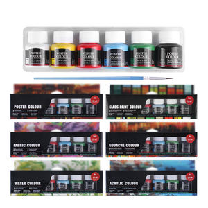 Juego de <span class=keywords><strong>Pintura</strong></span> Acrílica No Tóxica de 25 ml y 12 Colores, <span class=keywords><strong>Pintura</strong></span> Acrílica Profesional para Dibujar y <span class=keywords><strong>Pintar</strong></span> - Product Image 2