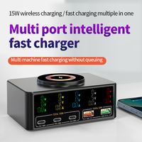 Pengisi Daya Nirkabel Listrik 6-in-1 GaN 140W Berkualitas Tinggi untuk Laptop dan Smartphone Mendukung PD 100W dan QC 3.0 Ramah Lingkungan