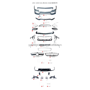 Pare-chocs avant Mercedes-Benz <span class=keywords><strong>CLS</strong></span> W218 amélioré pour CLS63 AMG CLS300 CLS320 CLS350 CLS400 avec découpes pour feux de brouillard - Product Image 4