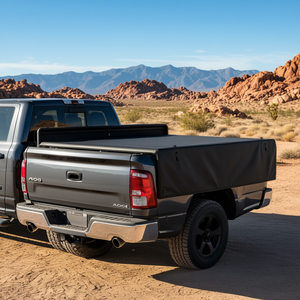 Couverture de benne souple enroulable 6,4 pieds pour Dodge Ram 1500 2019-2024 Modèle vinyle D0100X323CT - Product Image 2