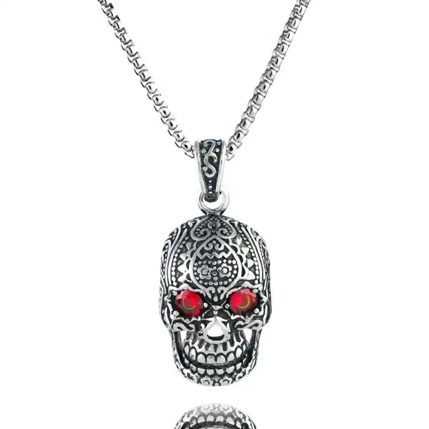 Silver Crystal Skull & Crossbones Pendant Necklace | Claire's US