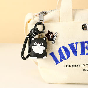 Ingrosso in legno intaglio stile resina portachiavi stravagante cartone animato acrilico figurina zaino ciondolo accessori Idea regalo - Product Image 4