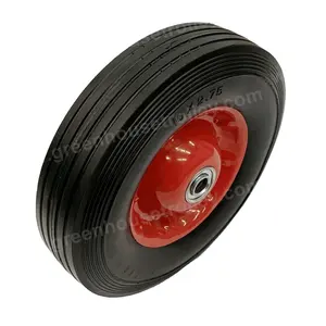Semi rubber pneumatic 10x2.75 solid wheel for hand trolley 10 inch lawn mover tire