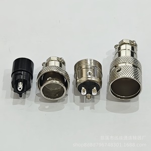 Connecteur d'aviation Gx16, prise femelle à 2-10 broches, en alliage de Zinc nickelé pour les applications d'ingénierie électrique - Product Image 3