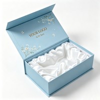 Boîte d'emballage personnalisée avec logo, boîte en papier cosmétique de luxe avec aimant, boîte cadeau pour perruque, crème pour le visage avec ruban
