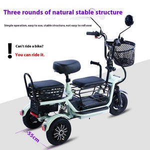Scooter électrique léger de 10 pouces pour personnes âgées, hommes et femmes, 48 V 1000 W, pour transporter des enfants et faire les courses - Product Image 1
