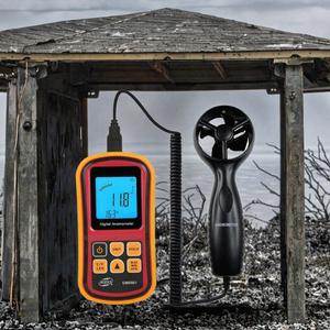 Anemómetro Digital LCD Portátil, Sensor de Velocidad del Viento, Medidor de Flujo de Aire para Pruebas en Exteriores y HVAC - Product Image 3