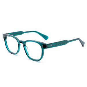 Montature Ottiche Classiche in Acetato Nero, Occhiali Vintage con Rivetti per Uomo e Donna, Occhiali di Lusso Fatti a Mano, Occhiali da Vista su Prescrizione - Product Image 6
