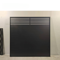 Clôture d'intimité en aluminium au design moderne Panneaux de clôture en métal faciles à utiliser pour villa, cour et balcon Quincaillerie de clôture durable pour pelouse