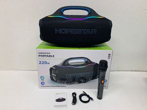 HOPESTAR S90 220W, haut-parleur portable sans fil de grande puissance <span class=keywords><strong>pour</strong></span> l'extérieur, Bluetooth BT5.4 TWS, super basses, avec microphone - Product Image 6