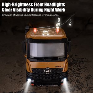 Huina 1536 <span class=keywords><strong>Camion</strong></span> <span class=keywords><strong>Ribaltabile</strong></span> <span class=keywords><strong>Giocattolo</strong></span> per Uso Intensivo 1/14 2.4ghz in Lega Metallica Veicolo da Cantiere RC <span class=keywords><strong>Camion</strong></span> <span class=keywords><strong>Ribaltabile</strong></span> Remoto - Product Image 2