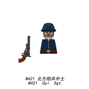 Mattoncini Militari Minifigure Guerra Civile Americana Serie 8 Stili Soldati Confederati e dell'Unione Set Costruzioni Fai da Te Giocattoli All'ingrosso - Product Image 6