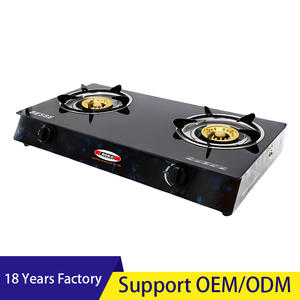 Prix compétitif plaque de cuisson en verre à gaz double brûleurs en fonte cuisinières de cuisine - Product Image 2