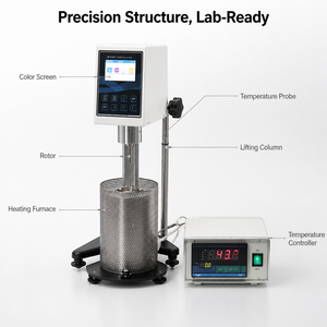 Factory Direct Hot Melt Adhesive Viscometer High Temperature Brookfield Digital Viscosity Tester 0.1-200 Rpm 4 Rotors Asphalt - Product Image 2