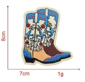 Botas Vaqueras Occidentales al por Mayor con Parche de Logotipo Bordado Termoadhesivo, Botas Vaqueras para Niña, Hermosos Parches Termoadhesivos para Sombrero Vaquero - Product Image 5