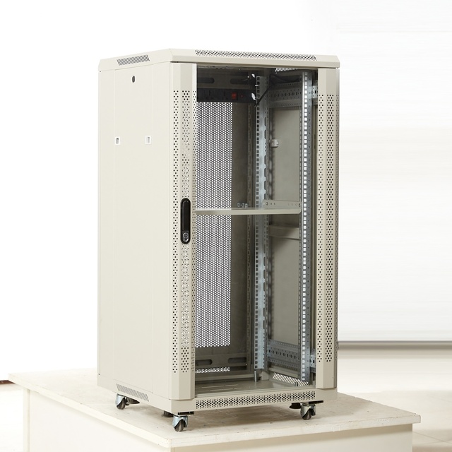 Brand New Server Rack White Rack Mount Server case 19" 22U Data Cold-Rolled-Steel Communication Network Cabinet Enclosure