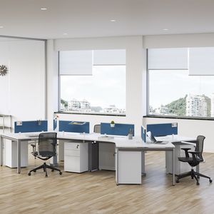 Scrivania per Personale Moderna e Modulare per 3, 6, 9 Persone, Installazione Non Distruttiva, Arredamento per Ufficio Durevole - Product Image 3