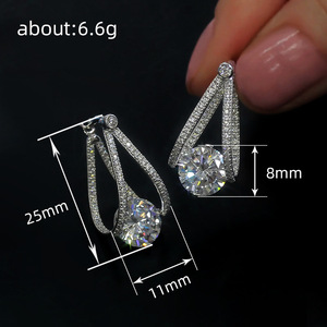 Orecchini in Stile Francese con Zirconia Cubica per Donne, Gioielli Eleganti e Romantici alla Moda - Product Image 4