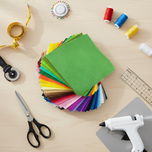 12 rouleaux de tissu en <span class=keywords><strong>feutre</strong></span> doux de 1,4 mm d'épaisseur, 12 couleurs assorties, lot de <span class=keywords><strong>feutre</strong></span> pour travaux manuels, couture, patchwork non tissé - Product Image 5