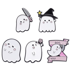 <span class=keywords><strong>2025</strong></span> mới bán buôn dễ thương Halloween Trắng Boo bạn Ma Ma thuật Thanh trang sức huy hiệu mềm men ve áo <span class=keywords><strong>Pin</strong></span> - Product Image 6