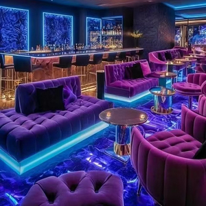 Meubles de bar ronds européens modernes personnalisables de luxe pour discothèque, KTV, hôtel, restaurant et utilisation en extérieur - Product Image 2