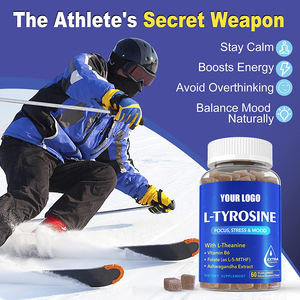 L-tirozin Gummies ruh hali desteği Ashwagandha ve Vitamin B kompleksi ile derin rahatlama odak hafıza bilişi için uyum - Product Image 6