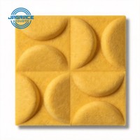 Panneaux acoustiques en fibre de polyester 3D paramétriques, traitement sonore artistique, panneaux géométriques pour la décoration intérieure moderne