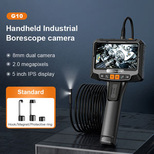 G10 Portable Industrial 5Inch Display Endoscope <span class=keywords><strong>Pipe</strong></span> 5.5mm Rigide 2MP Car Detector Pipeline Inspect Borescope Sewer Video Camera - Product Image 2