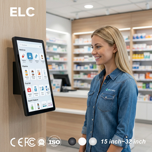 Kiosco de Pago de 27 Pulgadas para Montaje en Pared, con Escáner de Códigos QR y de Barras, Carcasa Metálica, para Farmacias y Químicas, con Función de Escaneo de Recetas - Product Image 1