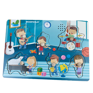 <span class=keywords><strong>Giochi</strong></span> Educativi in <span class=keywords><strong>Legno</strong></span> con Puzzle Sonori per <span class=keywords><strong>Bambini</strong></span>, <span class=keywords><strong>Giochi</strong></span> da Tavolo Didattici, Puzzle 3D STEM, Gioco Sensoriale per Neonati - Product Image 1