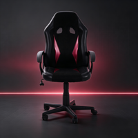 Chaise de jeu économique et simple, dossier ventilé ergonomique, chaise d'ordinateur avec roulettes, chaise de jeu pour étudiant, Cadeira