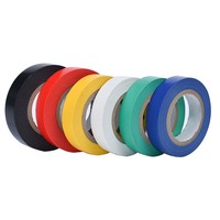 Cinta Aislante de PVC, Cinta de Identificación Multicolor, Cinta de Codificación de Colores Rojo, Amarillo y Azul para Protección de Cables Industriales