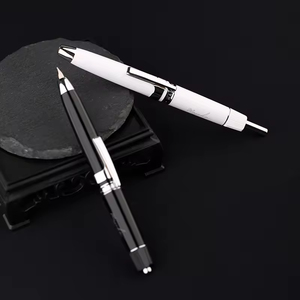 ปากกาหมึกซึมแบบกด หัวหมึกหมุนได้ ตัวเรซิ่น หัวเขียนขนาด 0.8 มม. ปลายเรียวเล็ก ใช้ได้ทั่วไปสำหรับสำนักงานและนักเรียน พร้อมถุงดูดซับหมึก ดีไซน์หรูหรา - Product Image 3