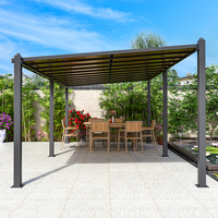Auvent extérieur en alliage d'aluminium isolé et étanche pour les loisirs Protection solaire pour petit abri de stationnement de cour pour la nature
