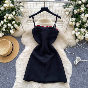 Abito da sera Couture con spalle scoperte abito da sera nero con gonna in Tulle in rilievo in vita <span class=keywords><strong>abbigliamento</strong></span> per festa di compleanno - Product Image 4
