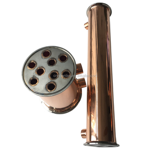 High Quality Red Copper Condenser Alcohol Distiller Fittings Stiller <strong>Dephlegmator</strong> - Product Image 1