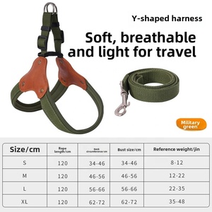 Rompi <span class=keywords><strong>Harness</strong></span> anjing nilon tahan lama dapat disesuaikan rompi <span class=keywords><strong>Harness</strong></span> anjing hewan peliharaan berjalan bentuk Y lembut untuk anjing kecil sedang besar - Product Image 6