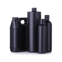 Vide 8oz 16oz 33oz En Plastique Noir Acétone Acrylique Liquide Monomère Chimique Bouteille Uv Gel Vernis À Ongles Supprimer Conteneur
