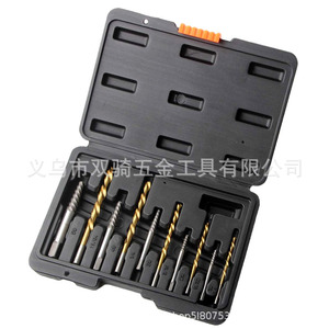 14 Piece Screw Extractor Drill <b>Bit</b> <b>Set</b> Metric Jobbers Length Hex Shank Steel Application - Product Image 3