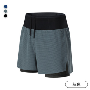 Pantalones Cortos Deportivos de Doble Capa con Múltiples Bolsillos para Hombre, para Maratón, Fitness, Baloncesto y Senderismo al Aire Libre - Product Image 4