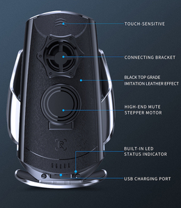 Support de téléphone de voiture intelligent avec capteur, chargeur sans fil 15W à charge rapide, fixation automatique pour grille d'aération - Product Image 5
