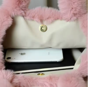 Bolso de Mano Casual para Mujer, de Felpa, para Otoño e Invierno, con Cierre Magnético, Venta al Por Mayor en Línea - Product Image 4